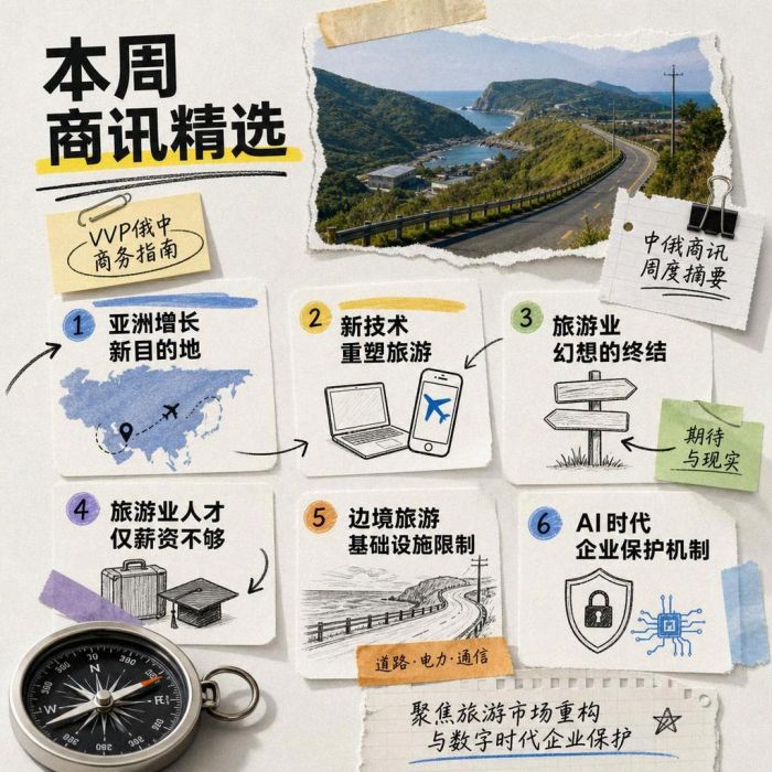 中俄商讯周度摘要：聚焦旅游市场重构与数字时代企业保护