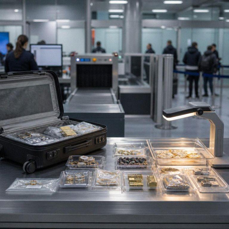 Иллюстрация к контрабанде драгоценных металлов и ювелирных изделий в России
