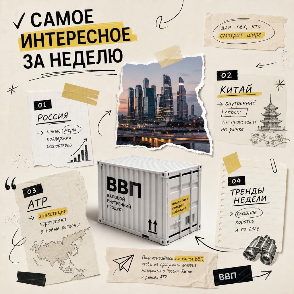 Еженедельный дайджест ВВП: Россия, Китай и деловое сотрудничество